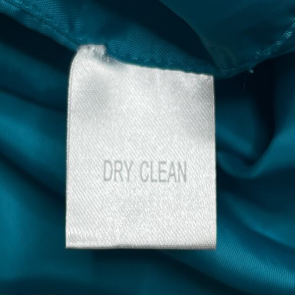 Vintage 90s Worthington Paisley Silk Midi Pencil Skirt Rainbow Embroidered Boho - Picture 5 of 6